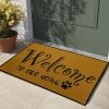 1pcs letter printed door mat of different sizes, absorbent, anti slip, wear-resistant decorative door mat suitable for doorways