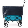 Collapsible Foldable Wagon Cart with strapping system Beach Wagon Utility Cart Utility Wagon Grocery Cart for for Camping Shopping Sports Gardeing Fis