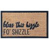 Funny Coir Doormat Hello There Welcome Front Porch Decor Doormat for The Entrance Way Outdoor with Heavy-Duty Non Slip Coconut Coir Doormat 30x17 inch
