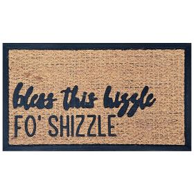 Funny Coir Doormat Hello There Welcome Front Porch Decor Doormat for The Entrance Way Outdoor with Heavy-Duty Non Slip Coconut Coir Doormat 30x17 inch