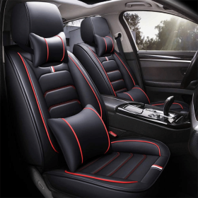 5-Seat Universal Car Seat Covers Set, Premium Non-Slip Design, Full Coverage Protection for Cars, Trucks, SUVs, Includes Headrest Pillows