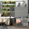 Three piece terrace set, tavern set, garden set, gray (three piece set)