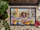 NEW Decorating Easter English Setter Doormat Front Door Mat Indoor Outdoor Rugs for Entryway, Non Slip Washable Low Pile, 18H X 27W
