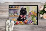 NEW Decorating Easter Pomeranian Doormat Front Door Mat Indoor Outdoor Rugs for Entryway, Non Slip Washable Low Pile, 18H X 27W
