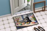 NEW Decorating Easter Black Poodle Doormat Front Door Mat Indoor Outdoor Rugs for Entryway, Non Slip Washable Low Pile, 18H X 27W