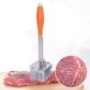 Stainless steel meat tenderizer, ideal for tenderizing meat; perfect for outdoor camping, barbecuing