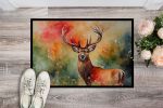 NEW Deer Stag Doormat Front Door Mat Indoor Outdoor Rugs for Entryway, Non Slip Washable Low Pile, 18H X 27W