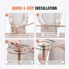 VEVOR 10PCS 35.43inchTall Crystal Wedding Flowers Stand, Luxurious Centerpieces Flower Vases Crystal Gold Vase Metal