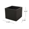 OUTDOOR LARGE SQUARE MGO PLANTER