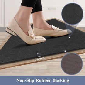Anti Fatigue Kitchen Floor Mats. Comfort Standing Cushioned Waterproof Non-Slip Kitchen Floor Rugs. Set Of 3.