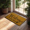 1pcs letter printed door mat of different sizes, absorbent, anti slip, wear-resistant decorative door mat suitable for doorways