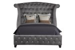 Sophia Queen Bed 4 Piece Gray