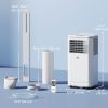 Small Portable AC 8000 BTU, Dehumidifier, Remote Control, 24-Hour Timer, Window Mount Kit for Bedroom, Cream