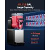 Slushie Machine, 6L/1.6Gal Commercial Slushy Maker, Frozen Drink Maker with Self-Cleaning, Margarita Machine for Restaurants Bars Party for Slushie