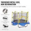 VEVOR 5FT Trampoline for Kids, 60" Indoor Outdoor Trampoline with Safety Enclosure Net, Basketball Hoop and Ocean Balls