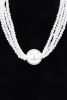 Multi Faux Pearl Chain Necklace