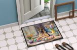 NEW Decorating Easter German Shepherd Doormat Front Door Mat Indoor Outdoor Rugs for Entryway, Non Slip Washable Low Pile, 18H X 27W