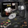 Smoking Gun Wood Smoke Infuser Starter Kit 12 PCS Smoker Machine with Accessories and Wood Chips Cold Smoke for Food and Drinks Gift for Man