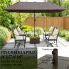 Outdoor Umbrella Stand, Umbrella Base, Terrace Umbrella Rack, Brown(Base Only)
