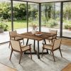 Square Dining Table, Wood Kitchen Table for 4