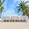 1 Set of 10'x30' Party Tent Canopy for Outdoor Weddings, Heavy-Duty Waterproof Event Shelter with Removable Sidewalls, Ideal for Parties, Booths