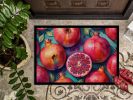 NEW Colorful Pomegranates Doormat Front Door Mat Indoor Outdoor Rugs for Entryway, Non Slip Washable Low Pile, 18H X 27W