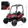12V Dual Motor Kids Electric Ride-on UTV Toy, Batter Powered Truck with Forward and Reverse Function, Headlights, MP3/USB Music Connection, Suspension