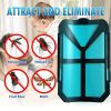 Portable Indoor Mosquito Killer Lamp, Bug Zapper and Electric Insect Trap for Flies, Gnats and Moths, Home Pest Control for Bedroom, Kitchen