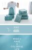 9-Piece Travel Packing Cubes Set, Foldable Luggage Organizer Bags, Multi-Size Storage Pouches for Clothes, Shoes, Toiletries, Cosmetics