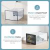 15-Pack Stackable Clear Shoe Box Organizer, Plastic Storage Bins for Closet Hallway & Bedroom
