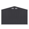 8 x 10 Ft Outdoor Storage Shed, Metal Yard Shed for Tools, Garbage Can Clearance, Prefab House w/ Lockable Doors, Garden, Patio, Outside Utility