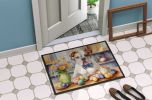 NEW Decorating Easter American Bulldog Doormat Front Door Mat Indoor Outdoor Rugs for Entryway, Non Slip Washable Low Pile, 18H X 27W