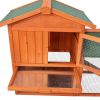 61" Wooden Chicken Coop Hen House Rabbit Wood Hutch Poultry Cage Habitat (SAME AS 39333036)