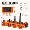 Electric Car Jack, 5 Ton/11023 LBS Hydraulic Jack with Electric Impact Wrench, Portable Car Lift with Built-in Inflatable Pump