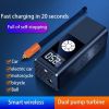 (FST-GZ)Wireless car inflatable pump high-power portable intelligent digital display inflatable treasure multi-function wireless charging