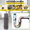 VEVOR Drain Cleaning Cable 75 Feet x 1/2 Inch Solid Core Cable Sewer Cable Drain Auger Cable Cleaner Snake Clog Pipe Drain Cleaning Cable Sewer Drain