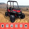 12V Dual Motor Kids Electric Ride-on UTV Toy, Batter Powered Truck with Forward and Reverse Function, Headlights, MP3/USB Music Connection, Suspension