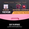 VEVOR Electric Cotton Candy Machine, 1000W Candy Floss Maker, Commercial Cotton Candy Machine with Stainless Steel Bowl, Sugar Scoop, and Cover