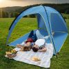 Portable Beach Canopy Sun Shelter UPF50+, 4-6 Person Large Beach Tent Waterproof Windproof, Outdoor Sun Shade Tent with Carry Bag