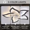 27In Ceiling Fan with Lights Remote Contro Dimmable LED,6 Gear Wind Speed Fan Light