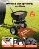 Walk-Behind Spreader, 12ft Spreading Width, Push Broadcast Spreader with 13" All-Terrain Tires, Adjustable Flow Control, 130lbs Capacity Hopper