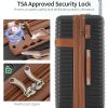 4 Piece Luggage Set Suitcase Set, ABS Hard Shell Lightweight Expandable Travel Luggage with 4 Packing Cubes, TSA Lock