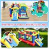 7 in 1 Inflatable Bounce House, Bouncy House with Ball Pit for Kids Indoor Outdoor Party Family Fun, Obstacles