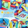 7 in 1 Inflatable Bounce House, Bouncy House with Ball Pit for Kids Indoor Outdoor Party Family Fun, Obstacles