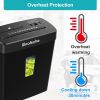 Woolsche Paper Shredder - 10-Sheet Cross Cut with 3.43-Gallon Basket - P-4 Security Level - 3-Mode Design - Shreds CD and Credit Card - Durable, Fast