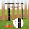 Fence Post Anchor Repair Kit, 4 Pack Inner Diameter 2 x2 Inches Heavy Duty Steel Fence Post Support Stakes, Anchor Ground Spike for Repair Tilted