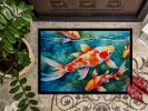 NEW Koi Fish Doormat Front Door Mat Indoor Outdoor Rugs for Entryway, Non Slip Washable Low Pile, 18H X 27W