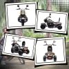 Qaba Electric Motorcycle for Kids, 3 Wheel 6V Battery Powered Chopper Motorbike, Ride on Motorcycle with Headlights, Music