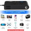 200W 12V Car Inverter DC12V to AC110V Vehicle Power Converter with 2 110V AC Outlets 1 Type-C 3 USB Ports Quick Charge Overheat Protection Voltage Dis
