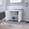 White 2 Utility Sink and Cabinet